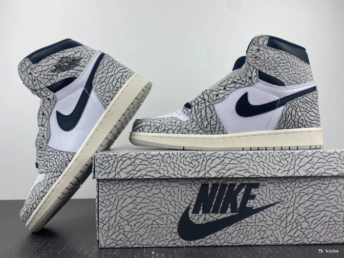 Cheap TBK OG 1 Air Jordan DZ5485-052 High Cement White 0716